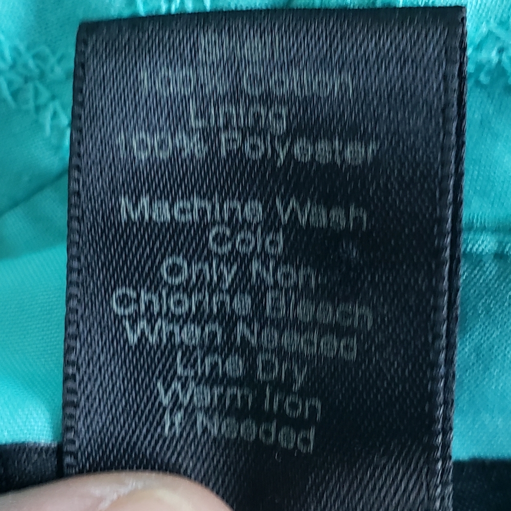 Ann Taylor Eyelet Pencil Skirt Green 6 - Picture 3 of 5